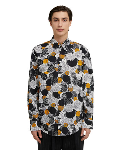MSGM Organic cotton shirt with "all-over Token" print outlook