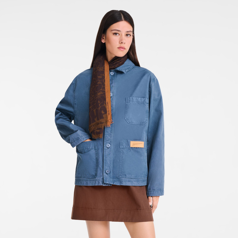 La Cavalcade Longchamp Stole Mocha - Modal 1