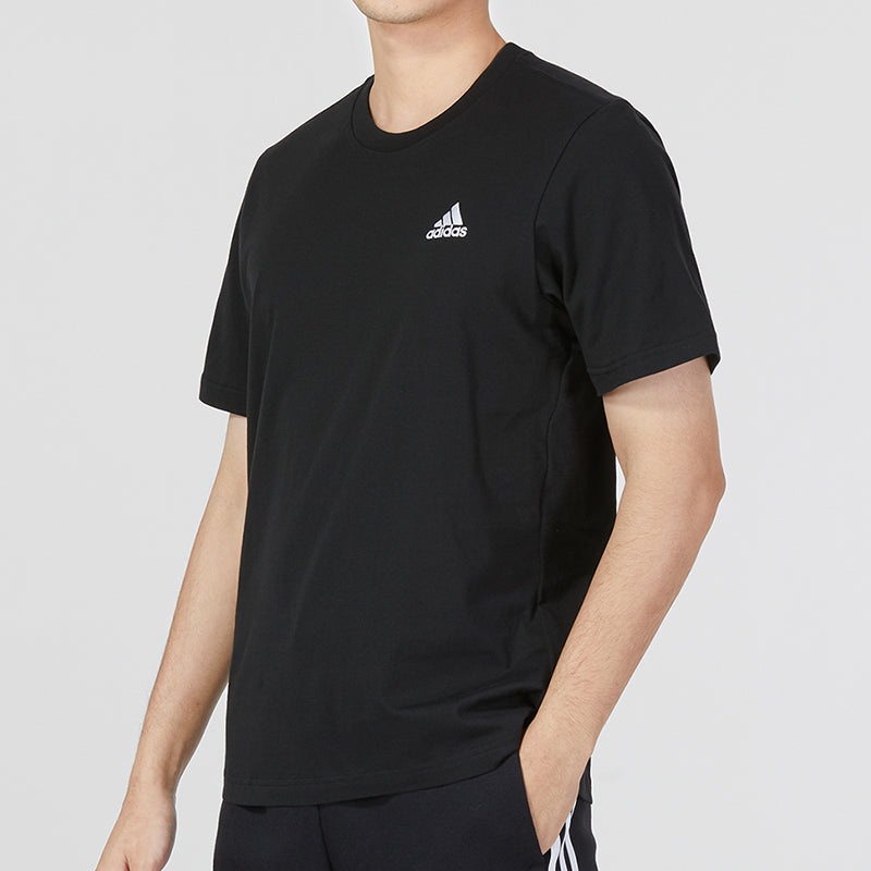 adidas Essentials Single Jersey Embroidered Small Logo T-Shirt 'Black' IC9282 - 5