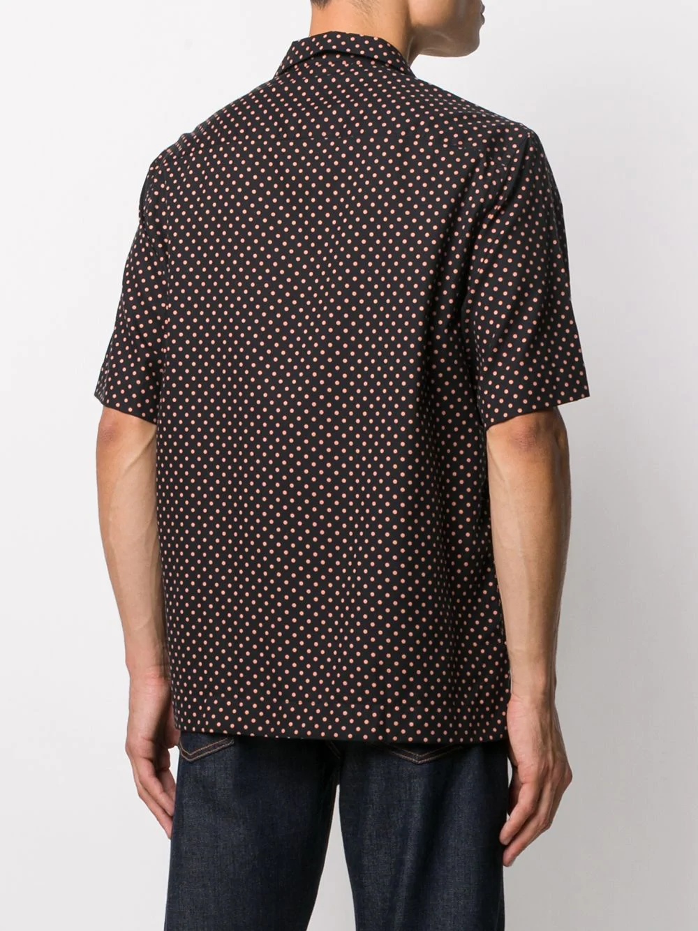 short-sleeved polka dot shirt - 4