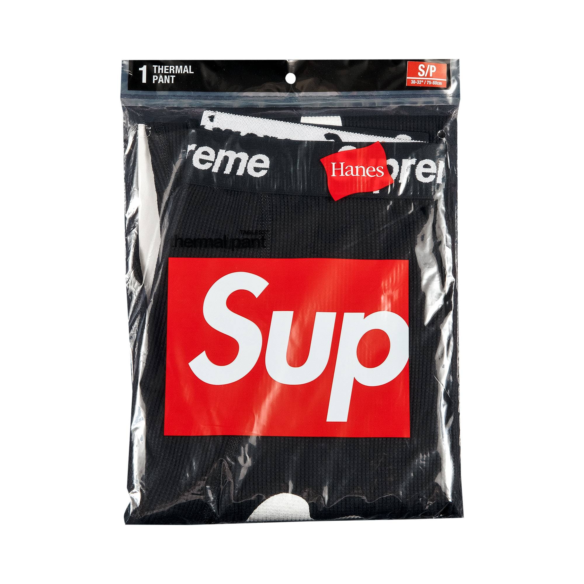 Supreme x Hanes Bones Thermal Pant (1 Pack) 'Black' - 1