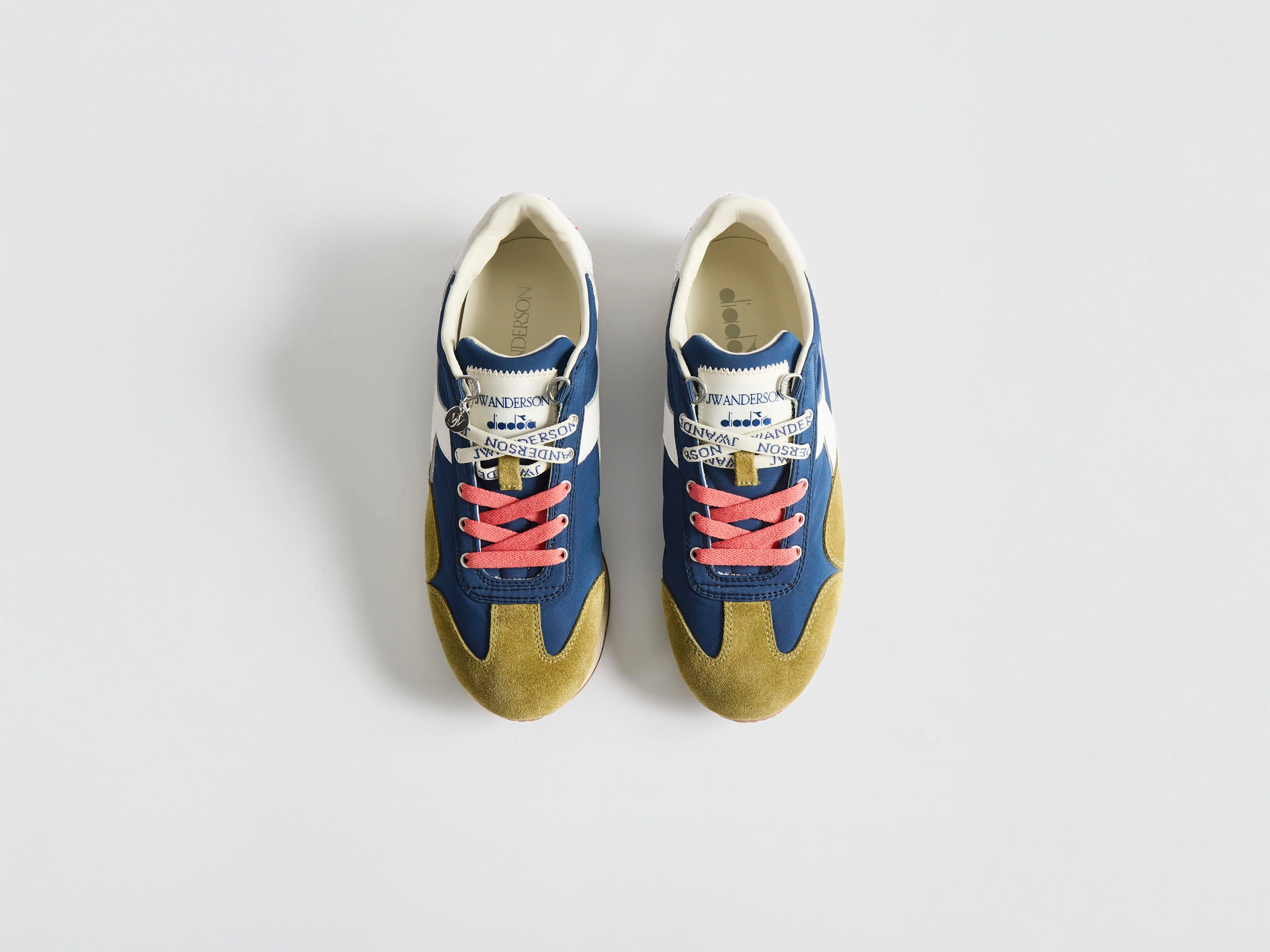 WOMENS JW ANDERSON X DIADORA EQUIPE TRAINERS IN NAVY-PEONY - 1