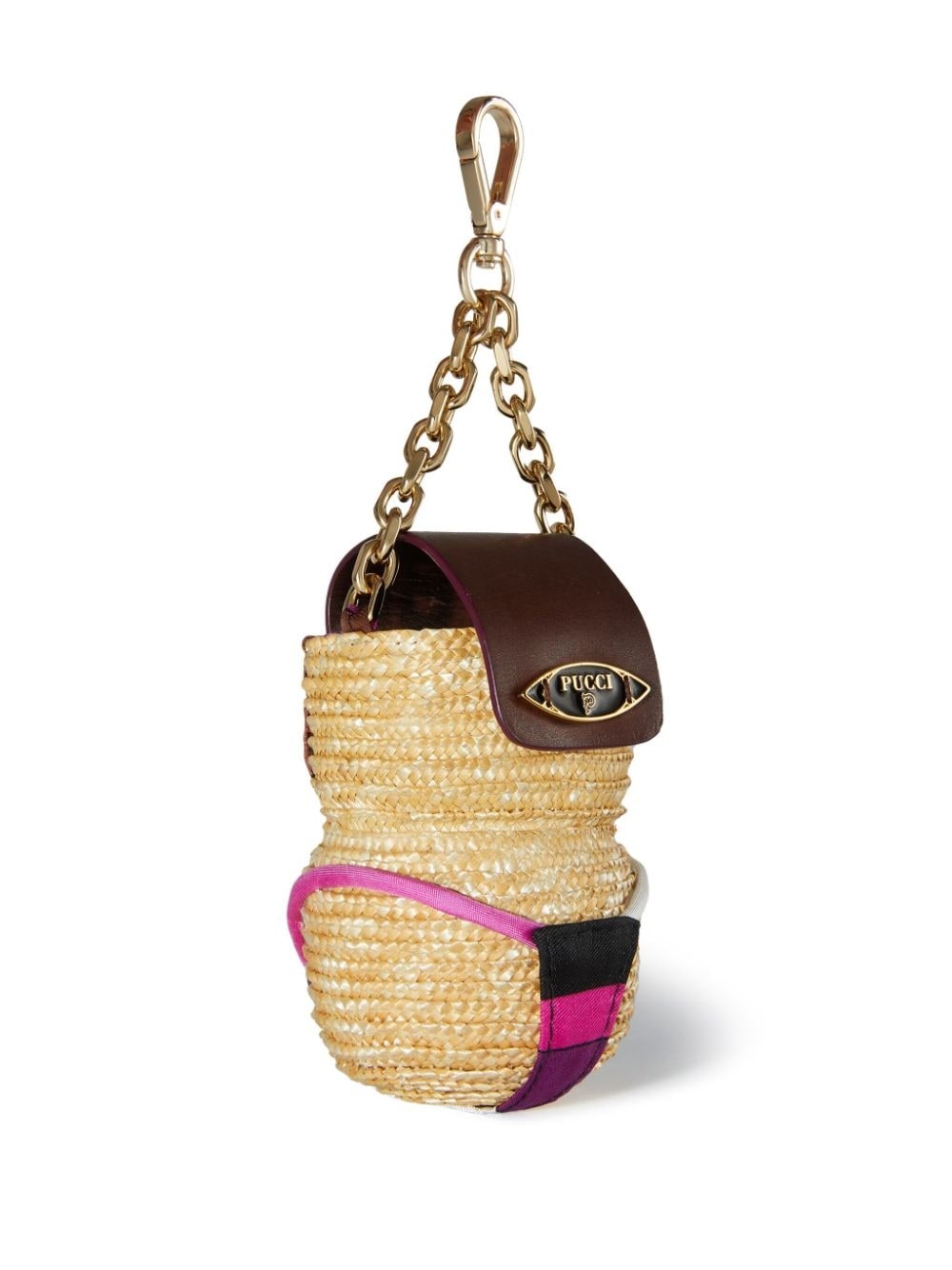 woven leather key chain - 2