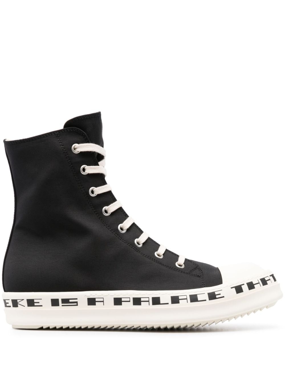 high-top lace-up sneakers - 1