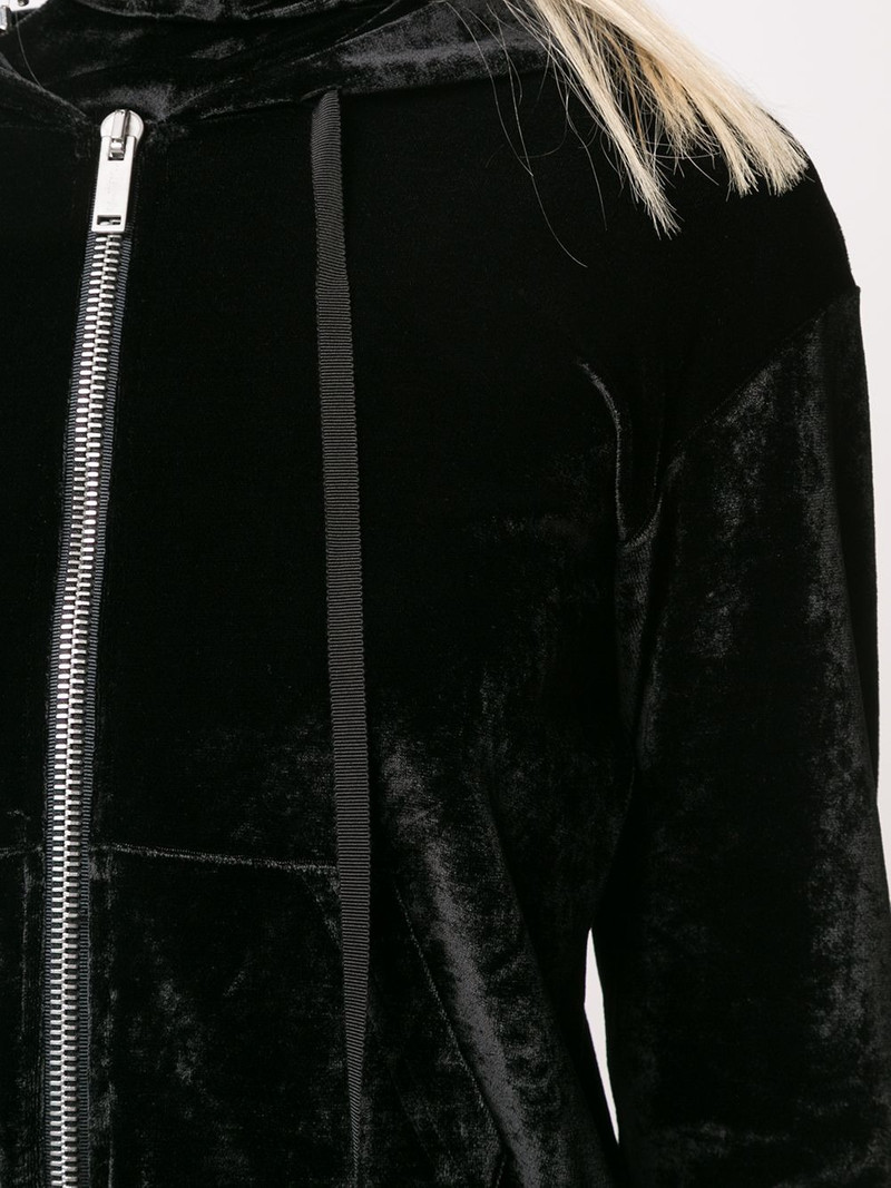 velour basic zip hoodie 5