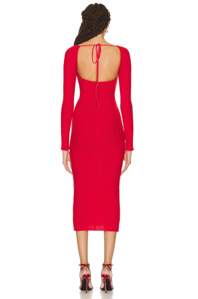 LaQuan Smith Off The Shoulder Midi Dress outlook