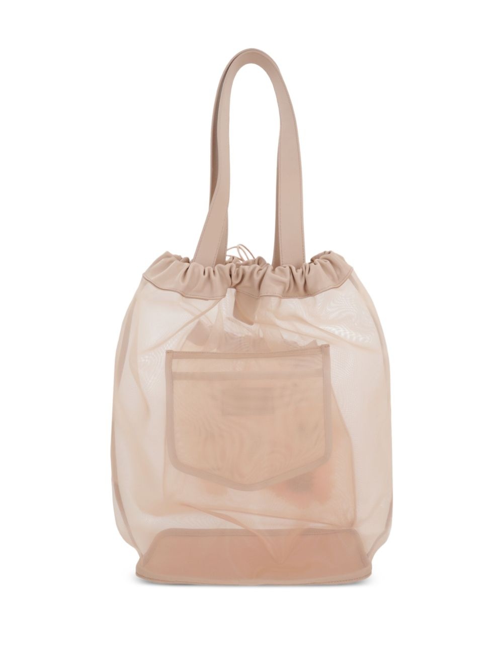 mesh drawstring tote bag - 2