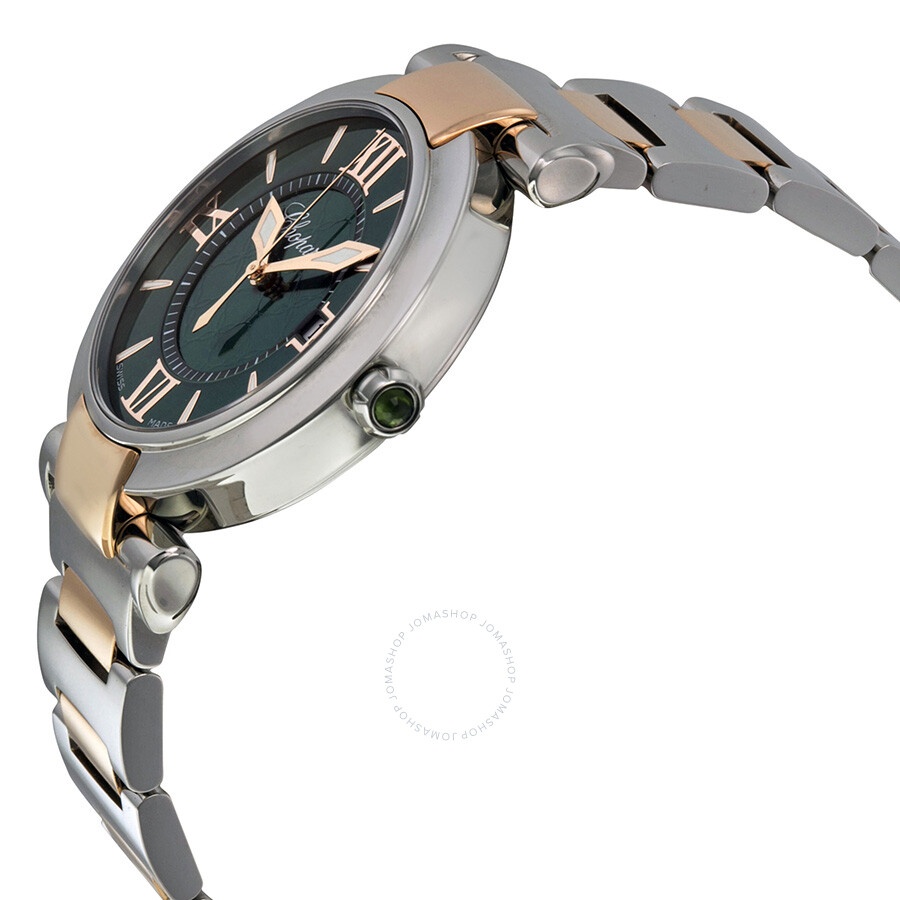 Chopard Imperiale Green Dial Stainless Steel and 18kt Rose Gold Ladies Watch 388532-6007 - 2