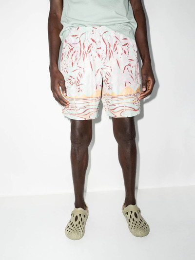 Palm Angels Lagoon-print swim shorts outlook