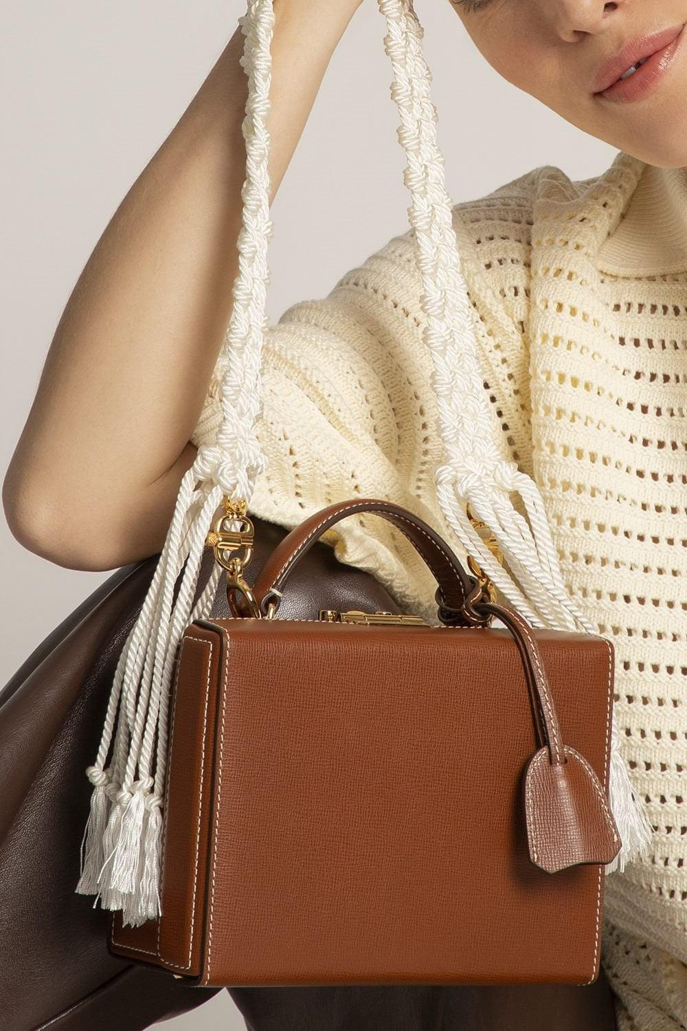 Acorn Grace Small Franzi Leather Box Bag - 3