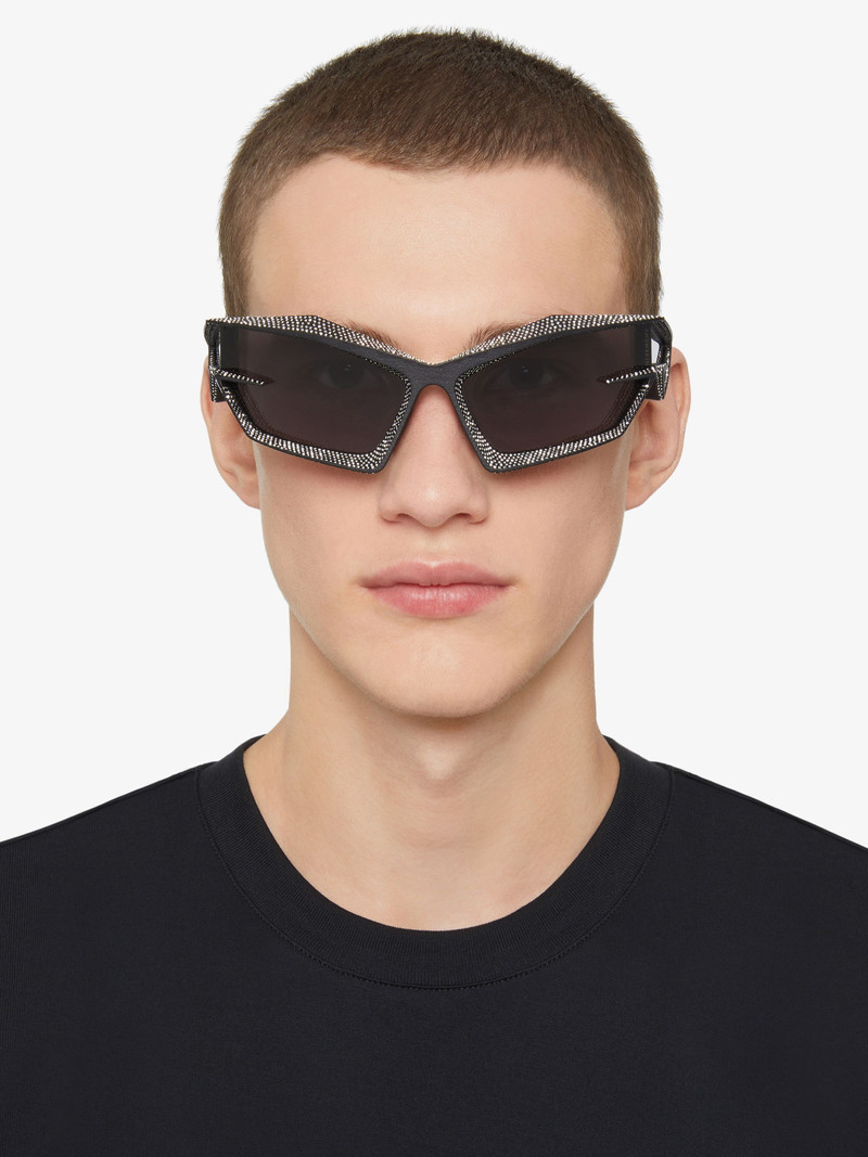 GIV CUT UNISEX SUNGLASSES IN METAL WITH CRYSTALS 4