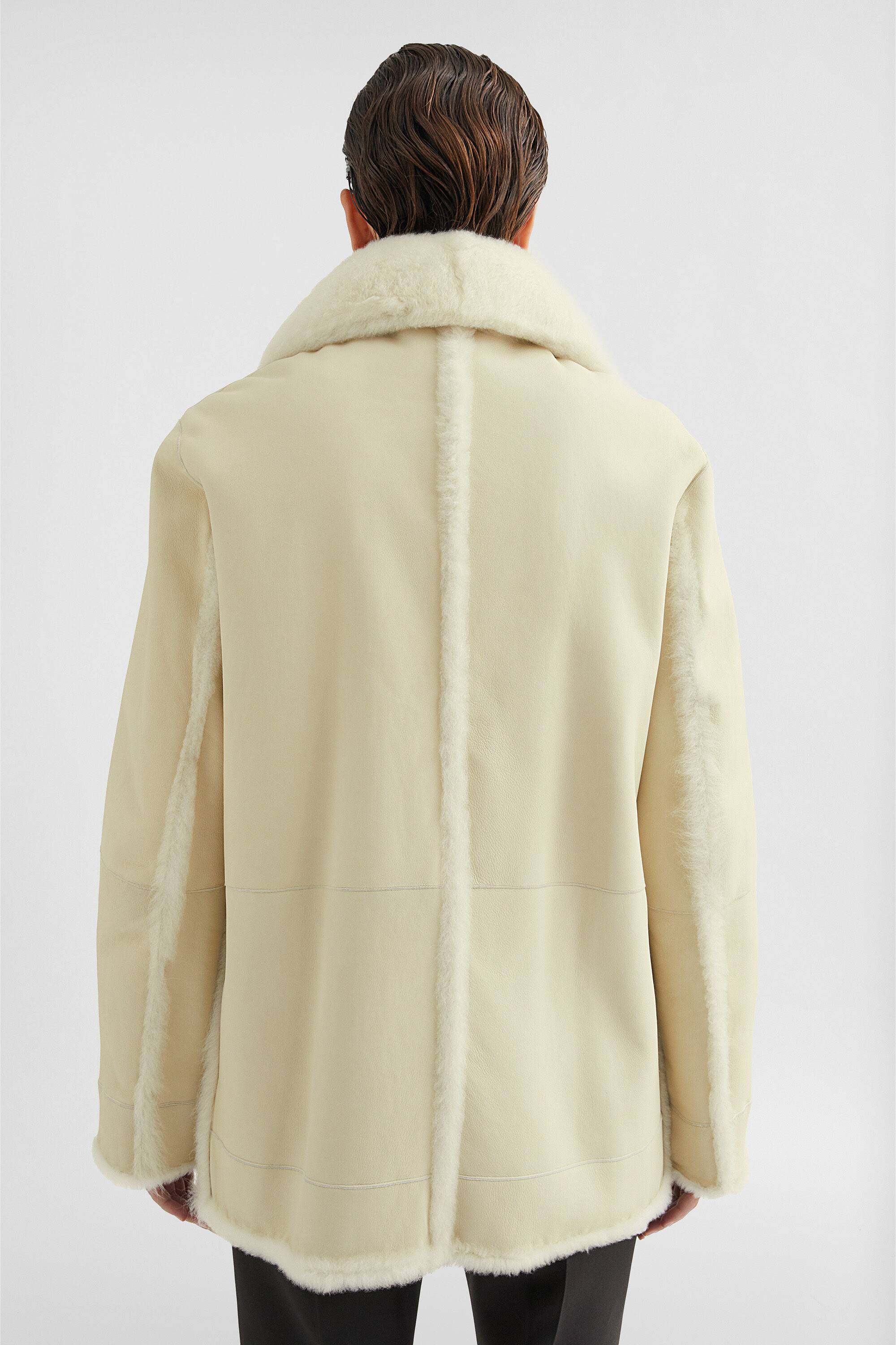 Shearling Caban - 5