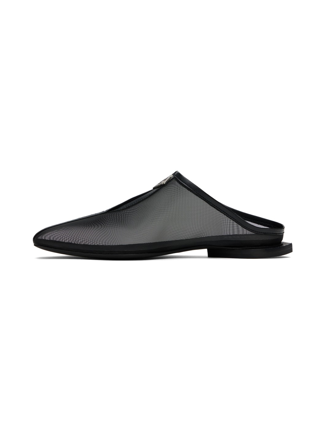 Black Jamal Slit Slippers - 3
