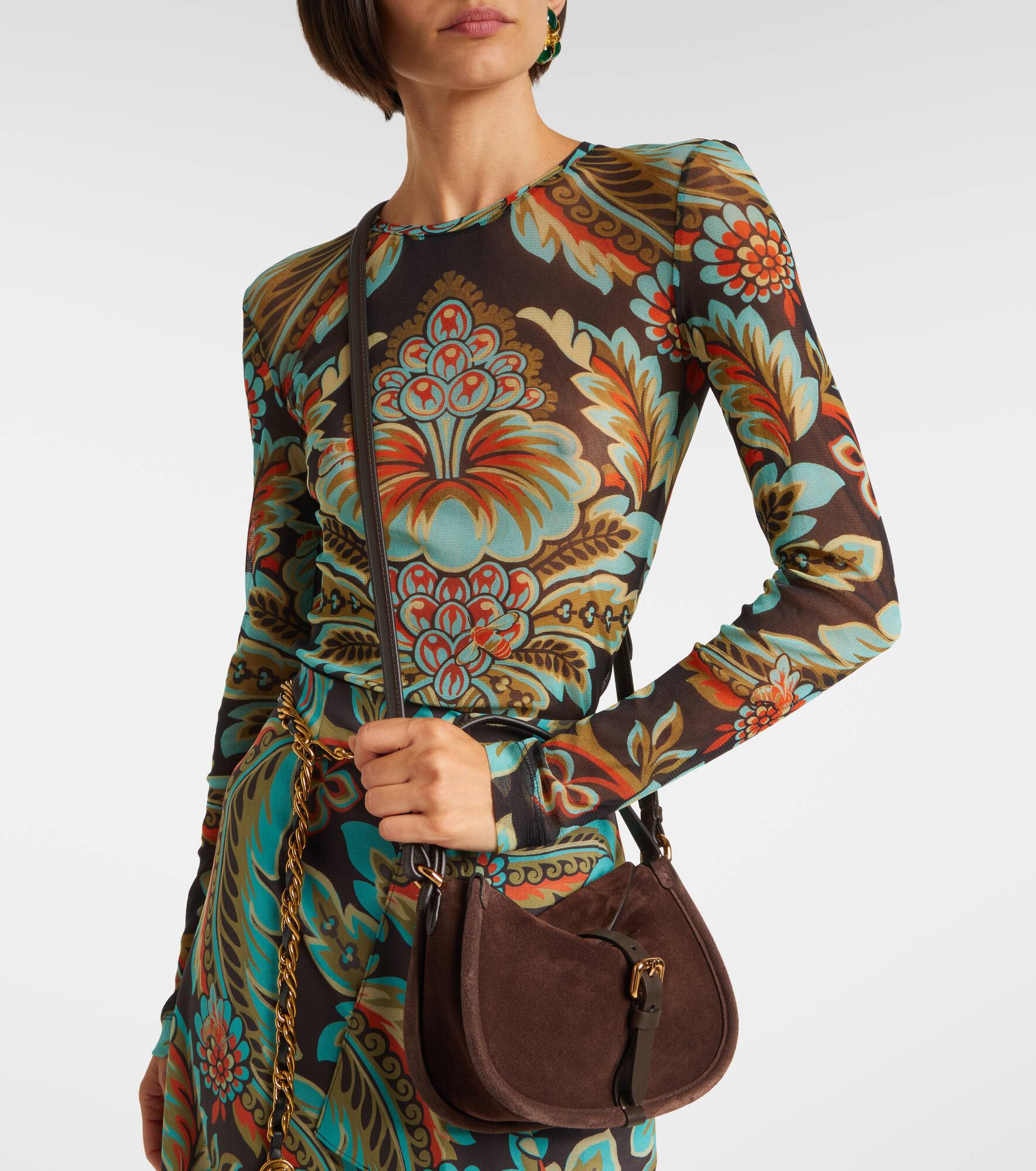 Pony Small suede crossbody bag - 6