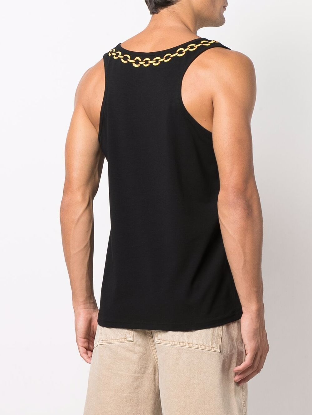 logo-print vest top - 4