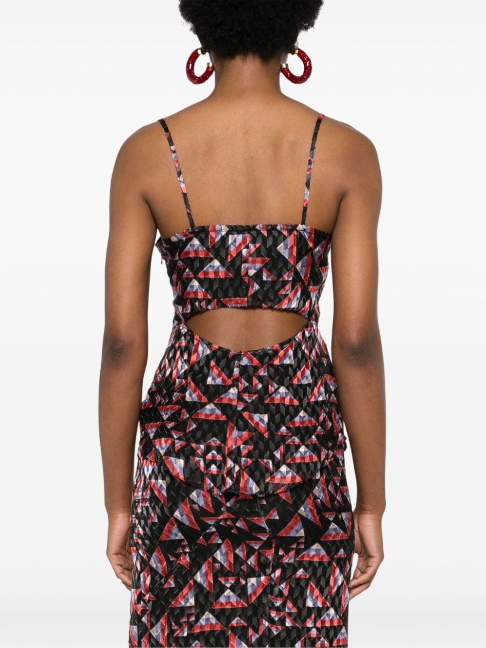 Kalisia geometric-print tank top - 4