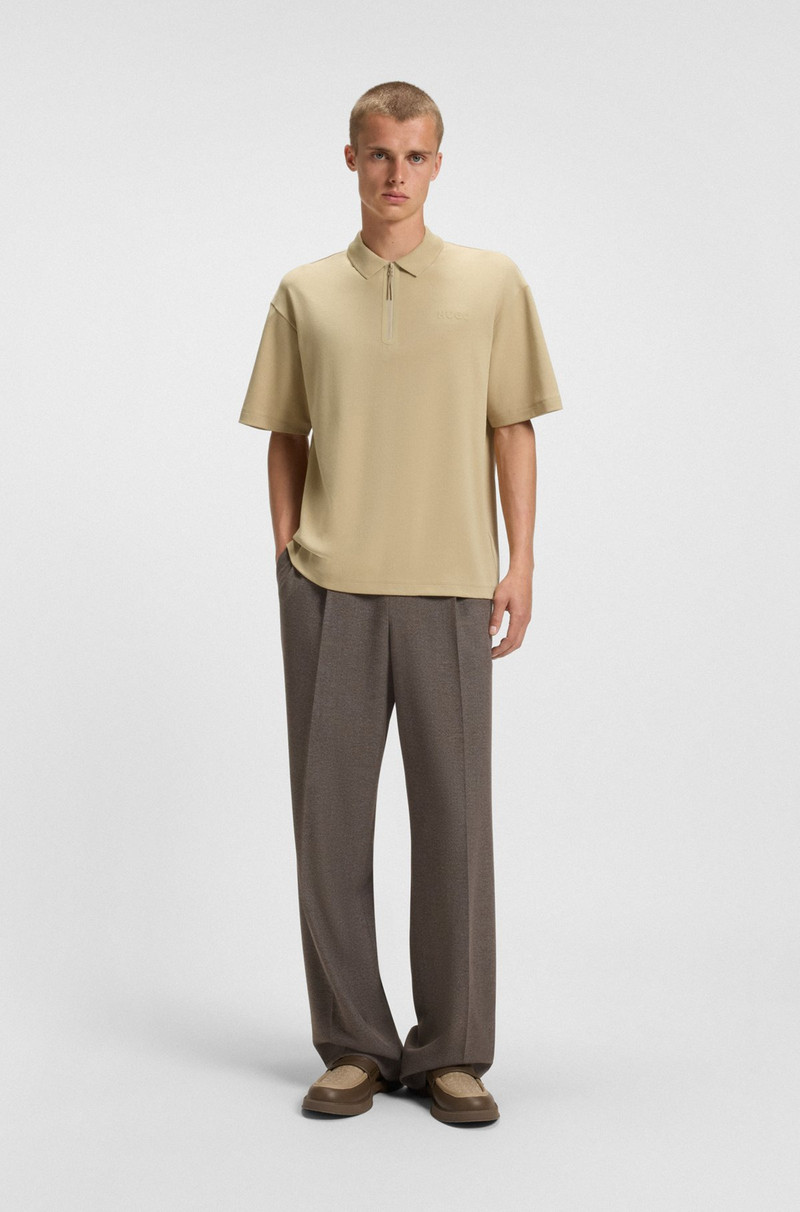 HUGO POLO SHIRT WITH ZIP PLACKET outlook