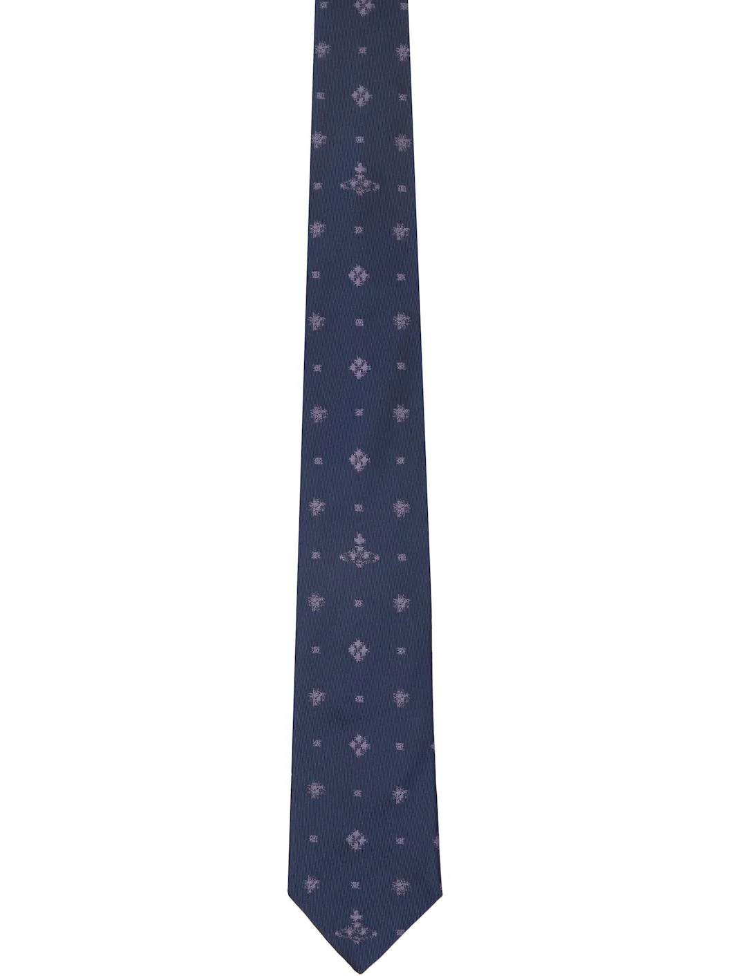 Navy 8.5cm Silk Tie - 1