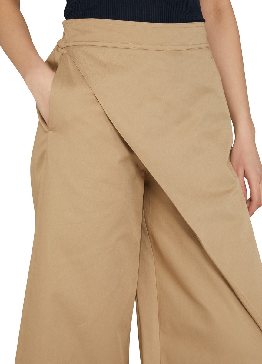 Wrapped cropped trousers - 4