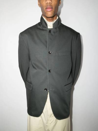 Lemaire single-breasted cotton blazer outlook