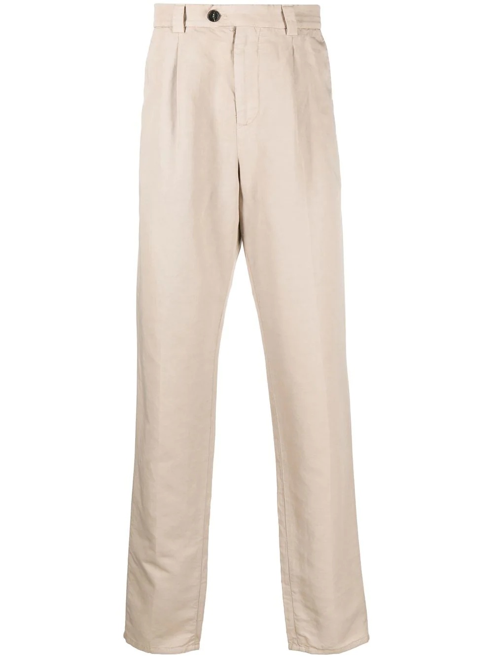 mid-rise straight-leg chinos - 1