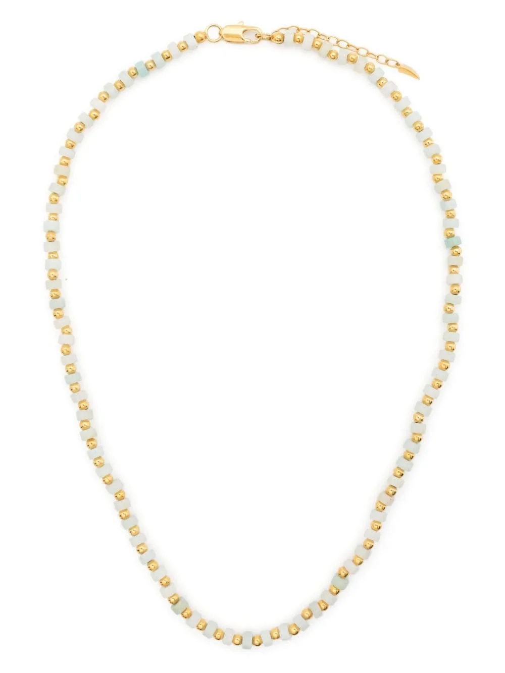 beaded chain amazonite necklace - 1
