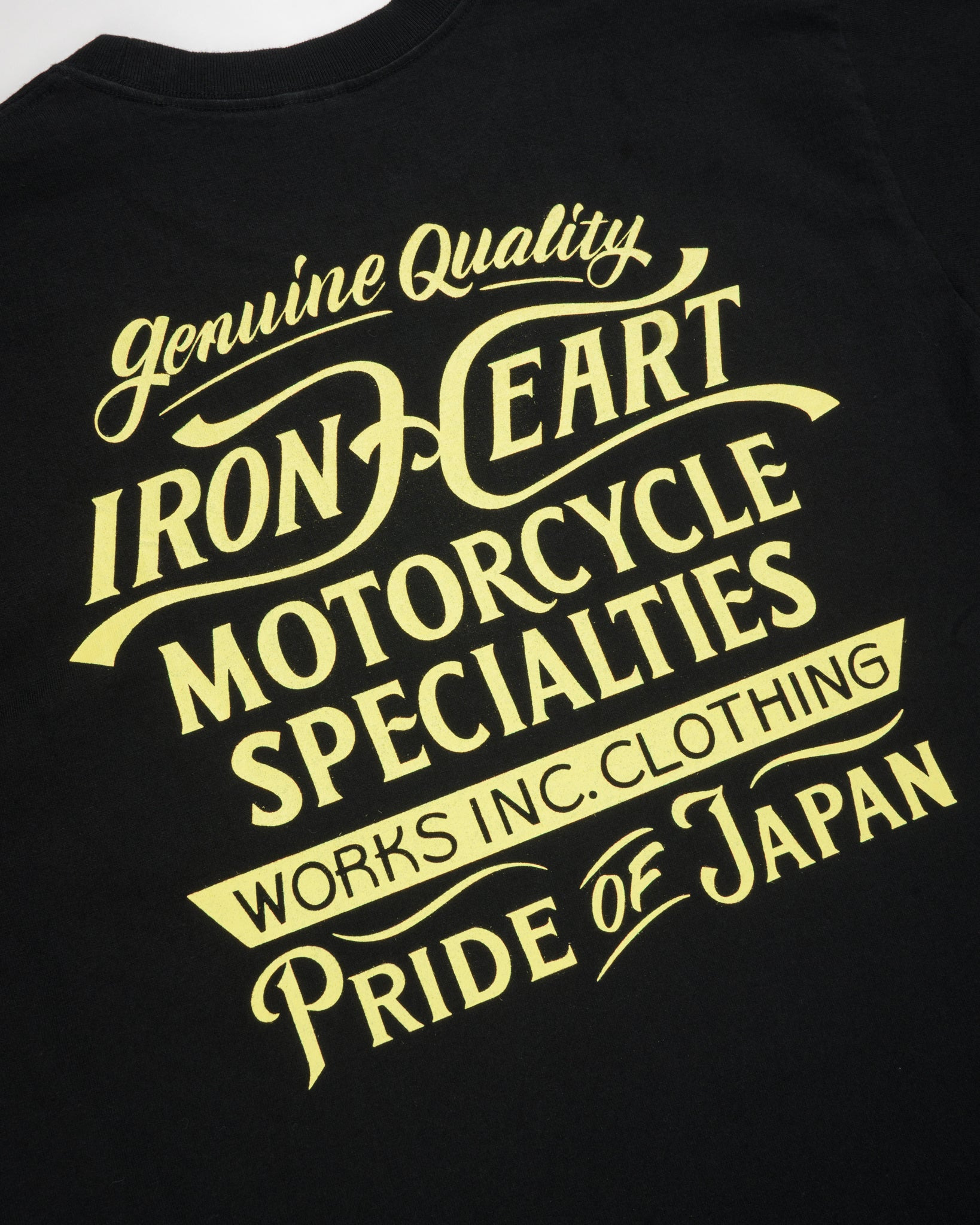 7.5OZ PRINTED LOOPWHEEL CREW NECK T-SHIRT - BLACK - 6
