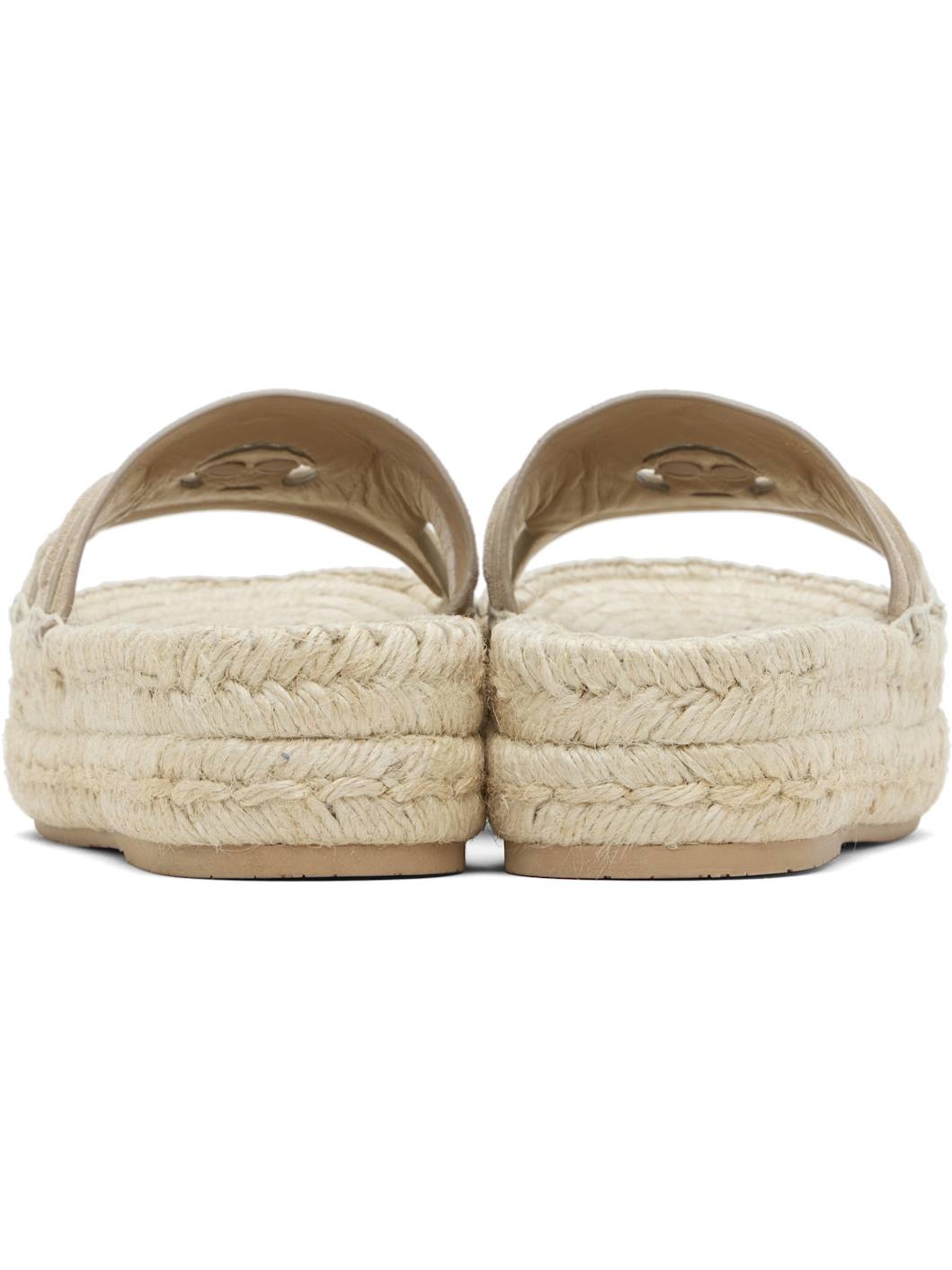 Beige Medusa '95 Platform Espadrille Sandals - 2
