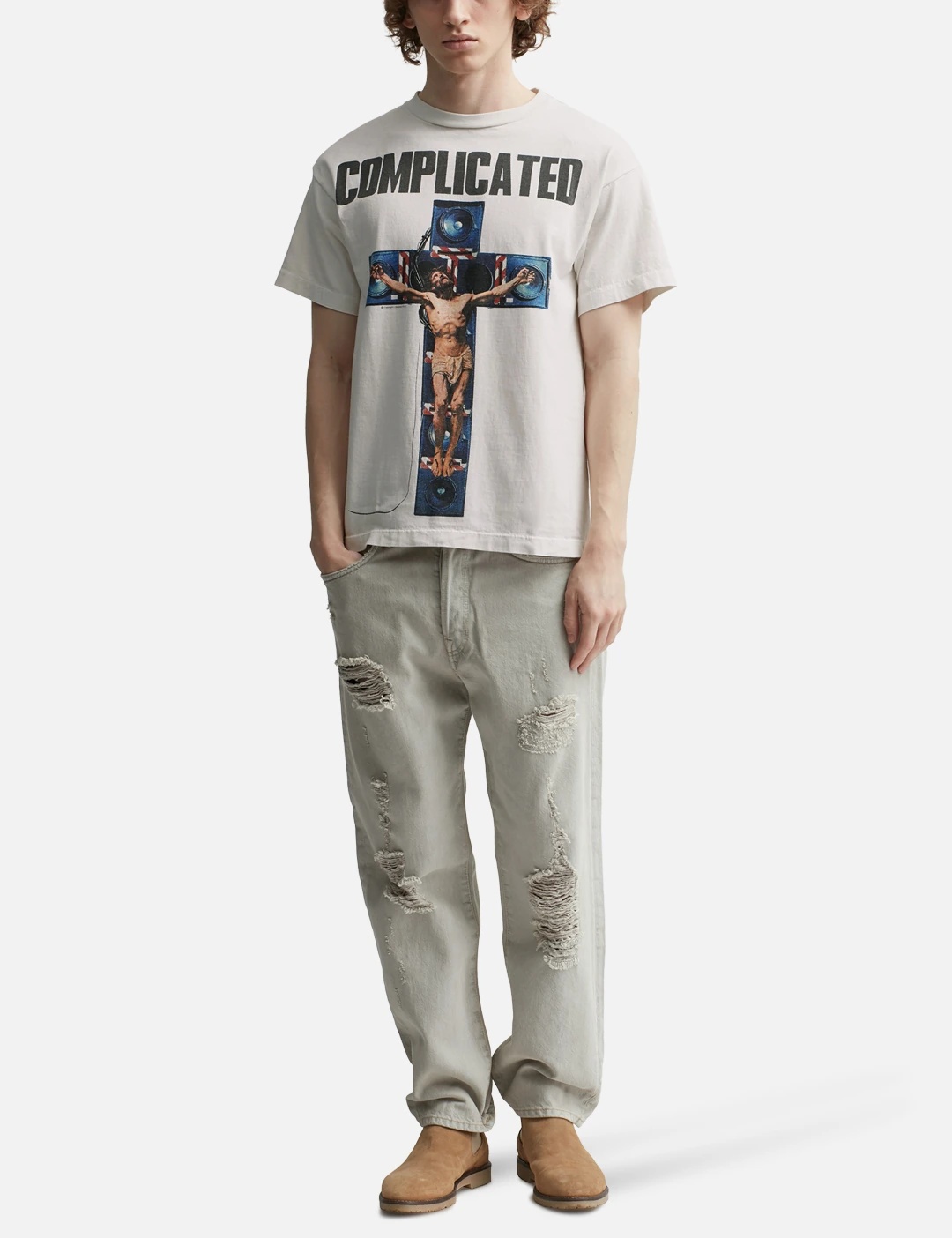 KOSUKE KAWAMURA × SAINT MICHAEL COMPLICATED SHORT SLEEVE T-SHIRT - 5