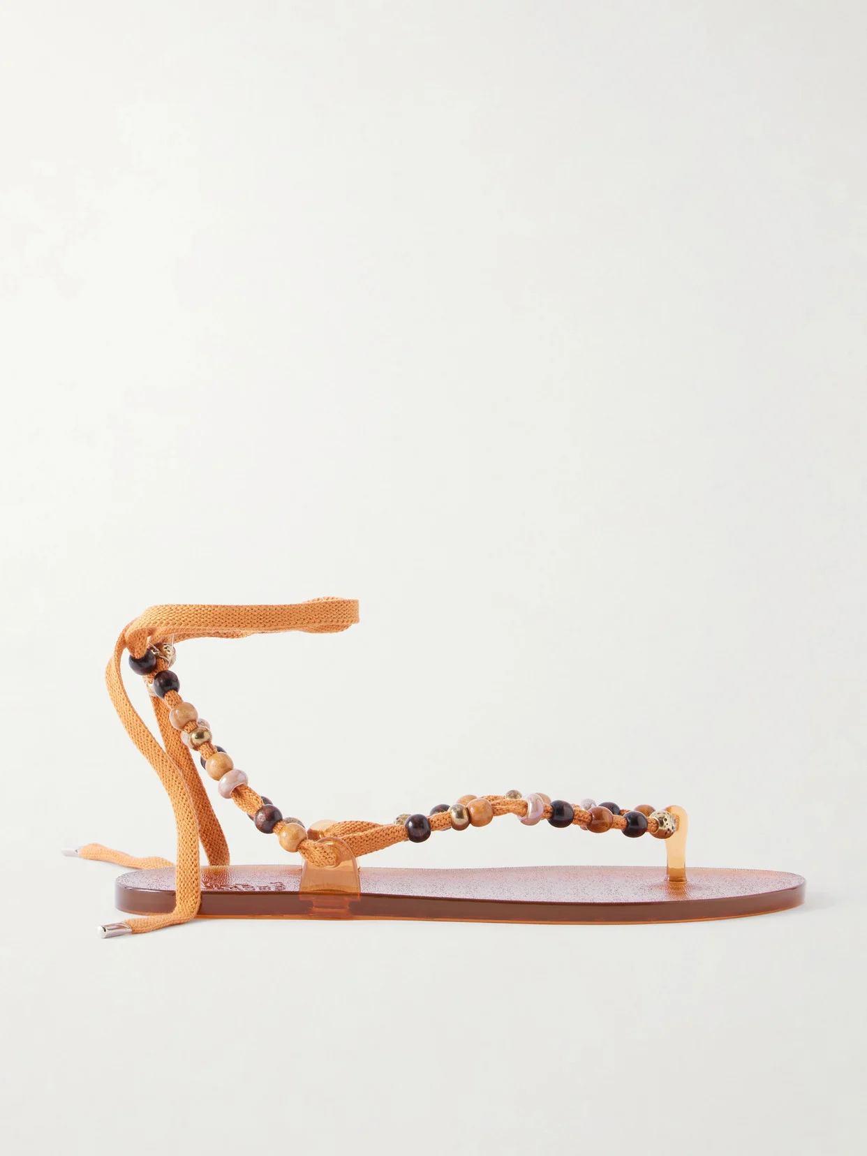 Esther Bead-embellished Jelly Thong Sandals - 1