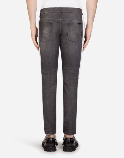 Dolce & Gabbana Stretch skinny jeans with patch outlook