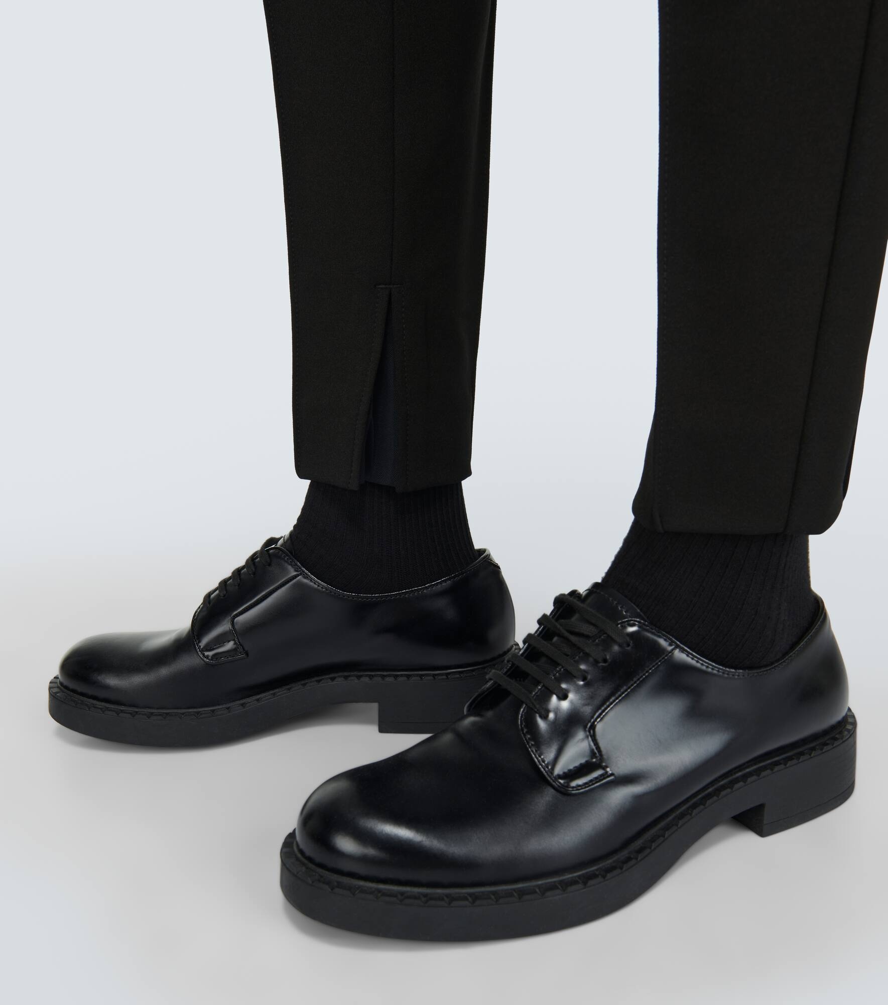 Gabardine slim pants - 6