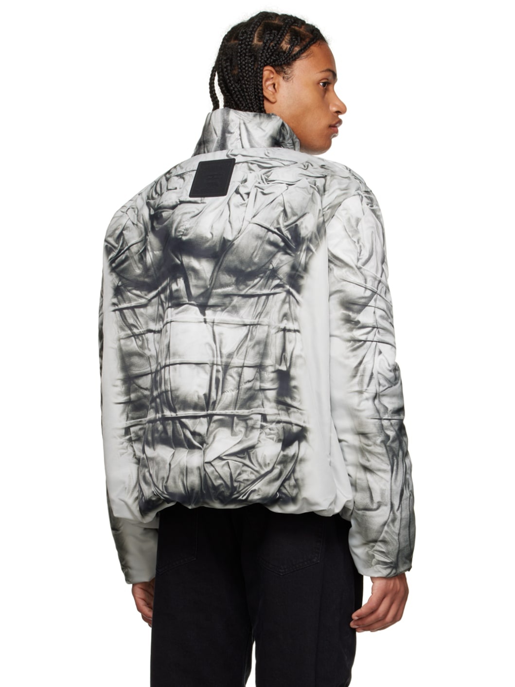 White Print Jacket - 3