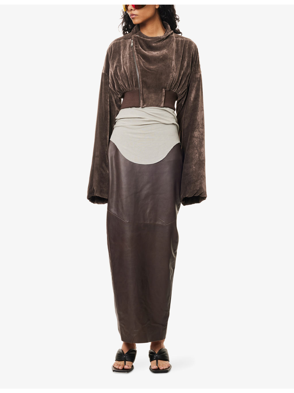 Hollywood Cropped Silk-Blend Jacket - 2