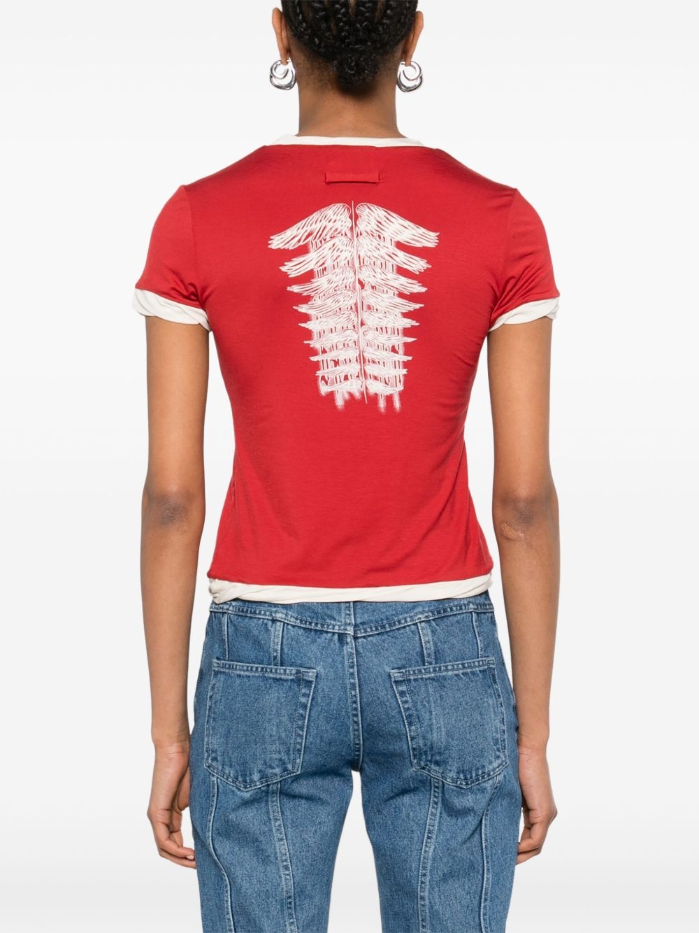 logo-embroidered T-shirt - 4