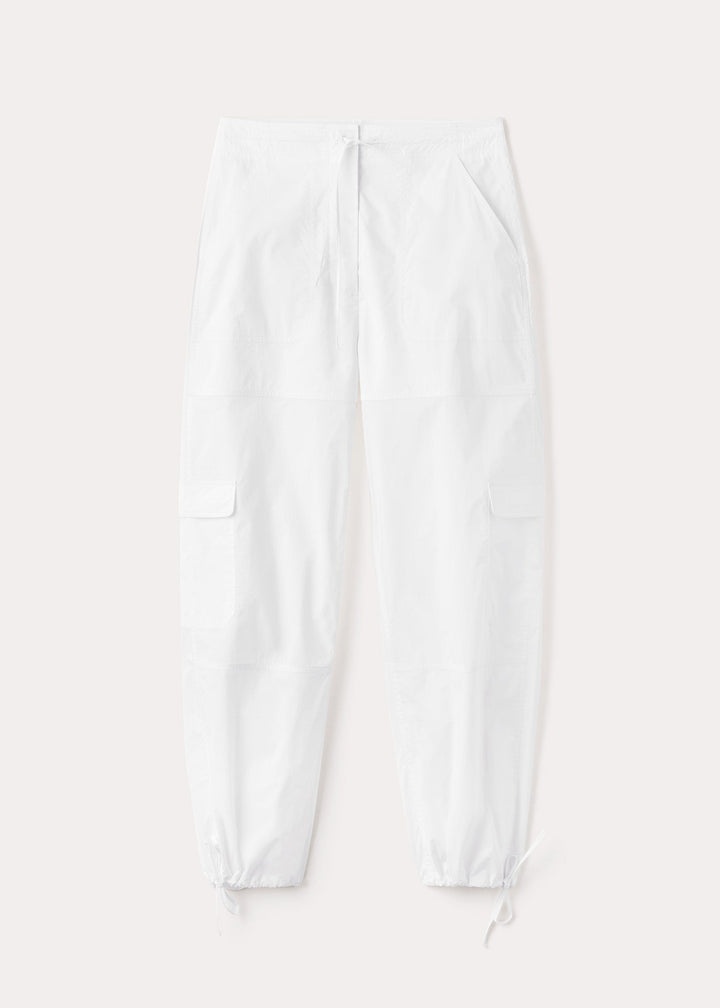 Cotton cargo trousers white - 1