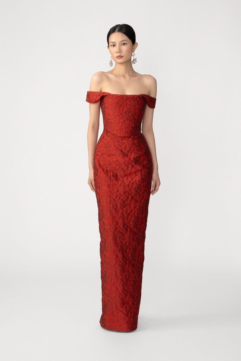 JOANNA JACQUARD GOWN 1