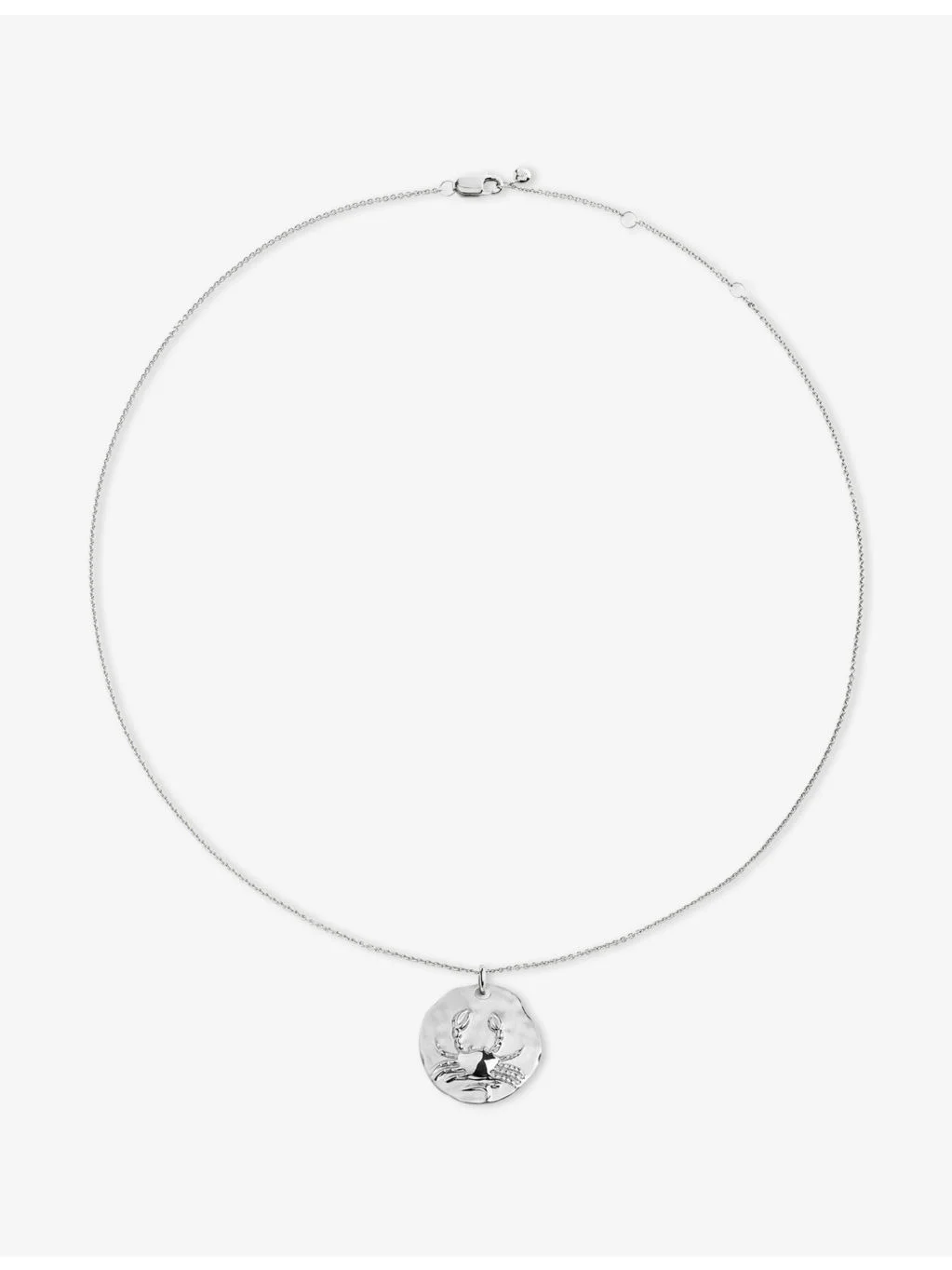 Cancer Zodiac Sterling-Silver Pendant Necklace - 1