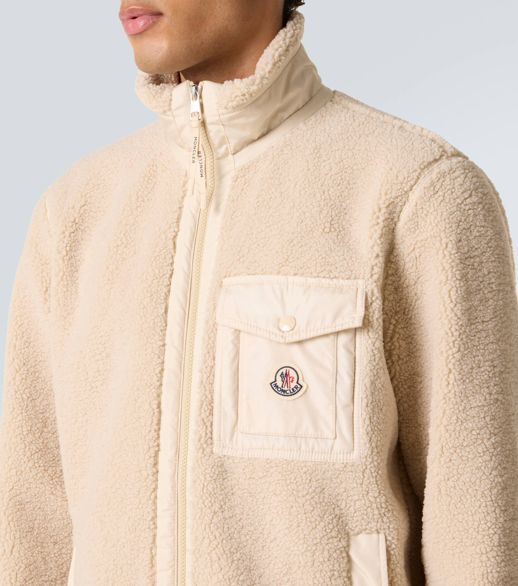 Fleece zip-up cardigan - 5