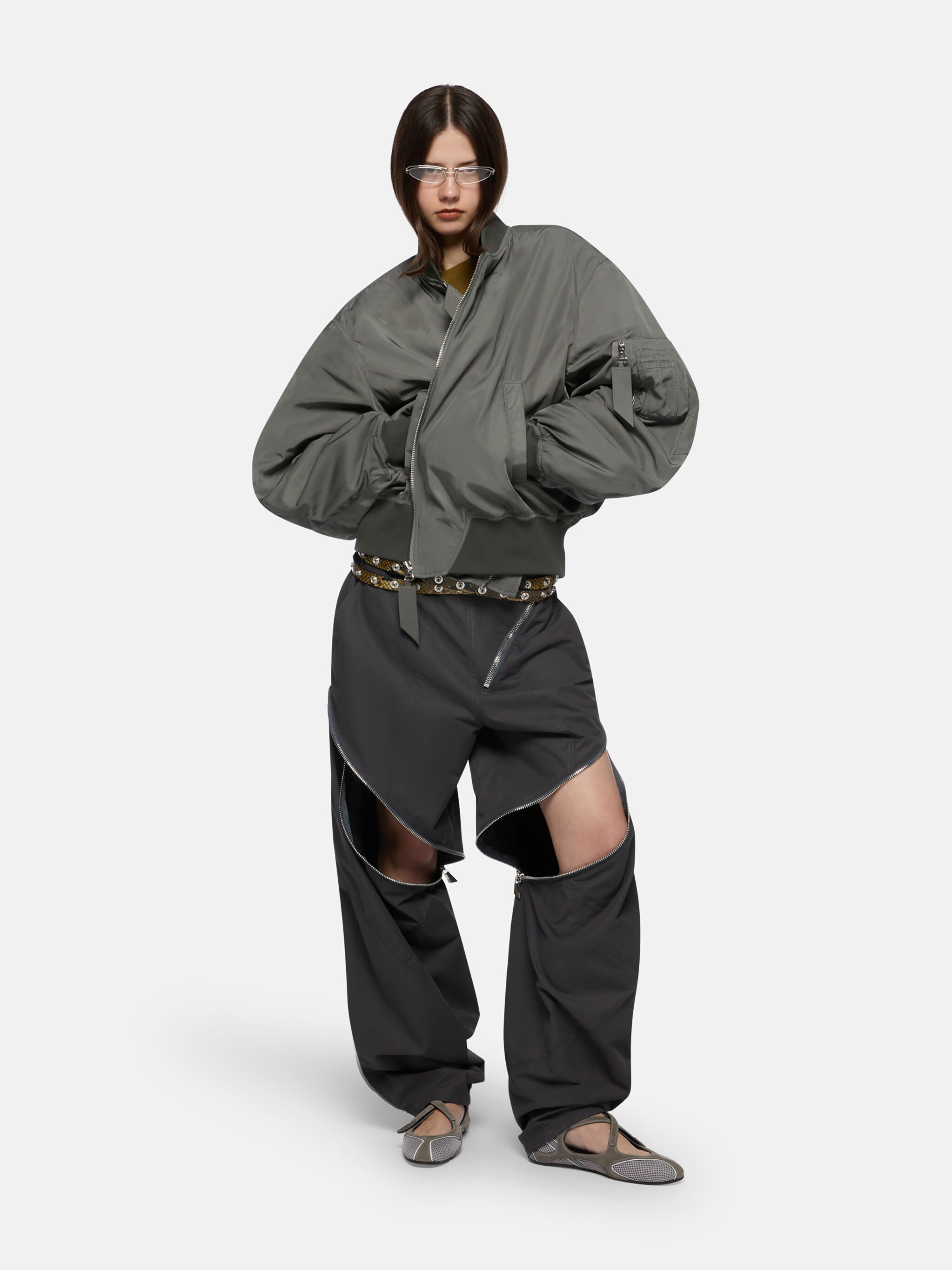 ''ANJA'' GREY BOMBER - 2