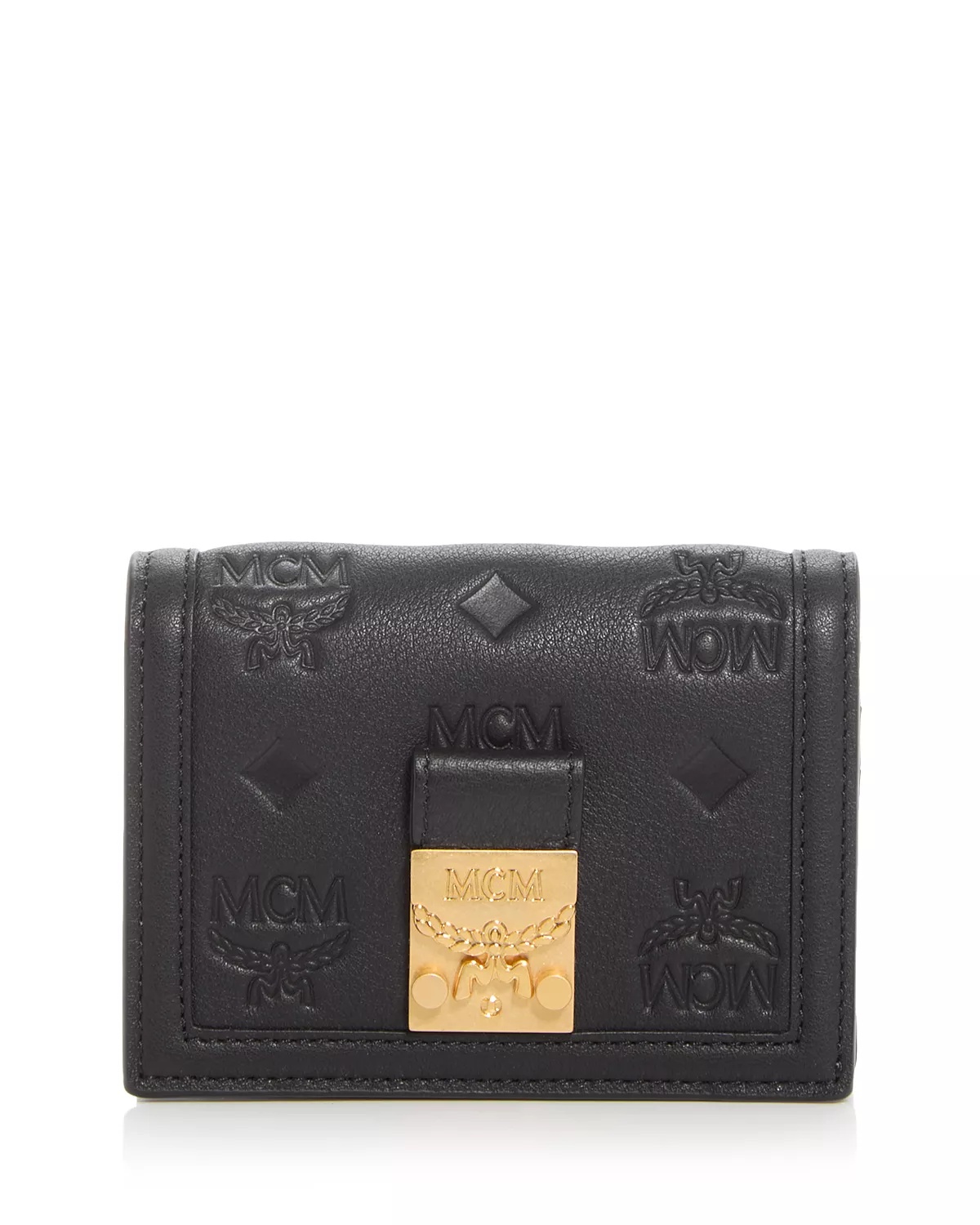 Tracy Embossed Monogram Small Leather Wallet - 1