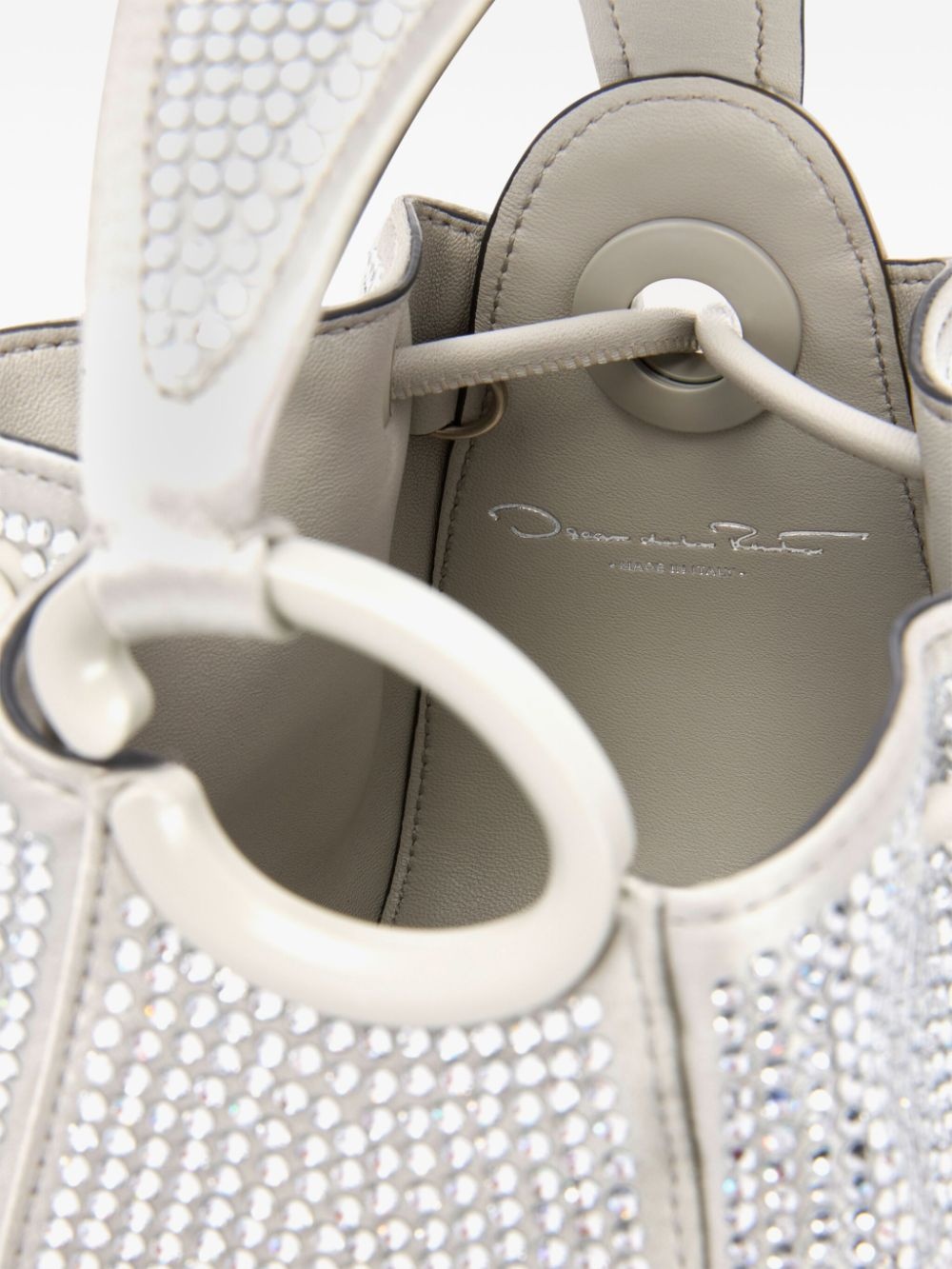 nano O Handle crystal-pavé bag - 5