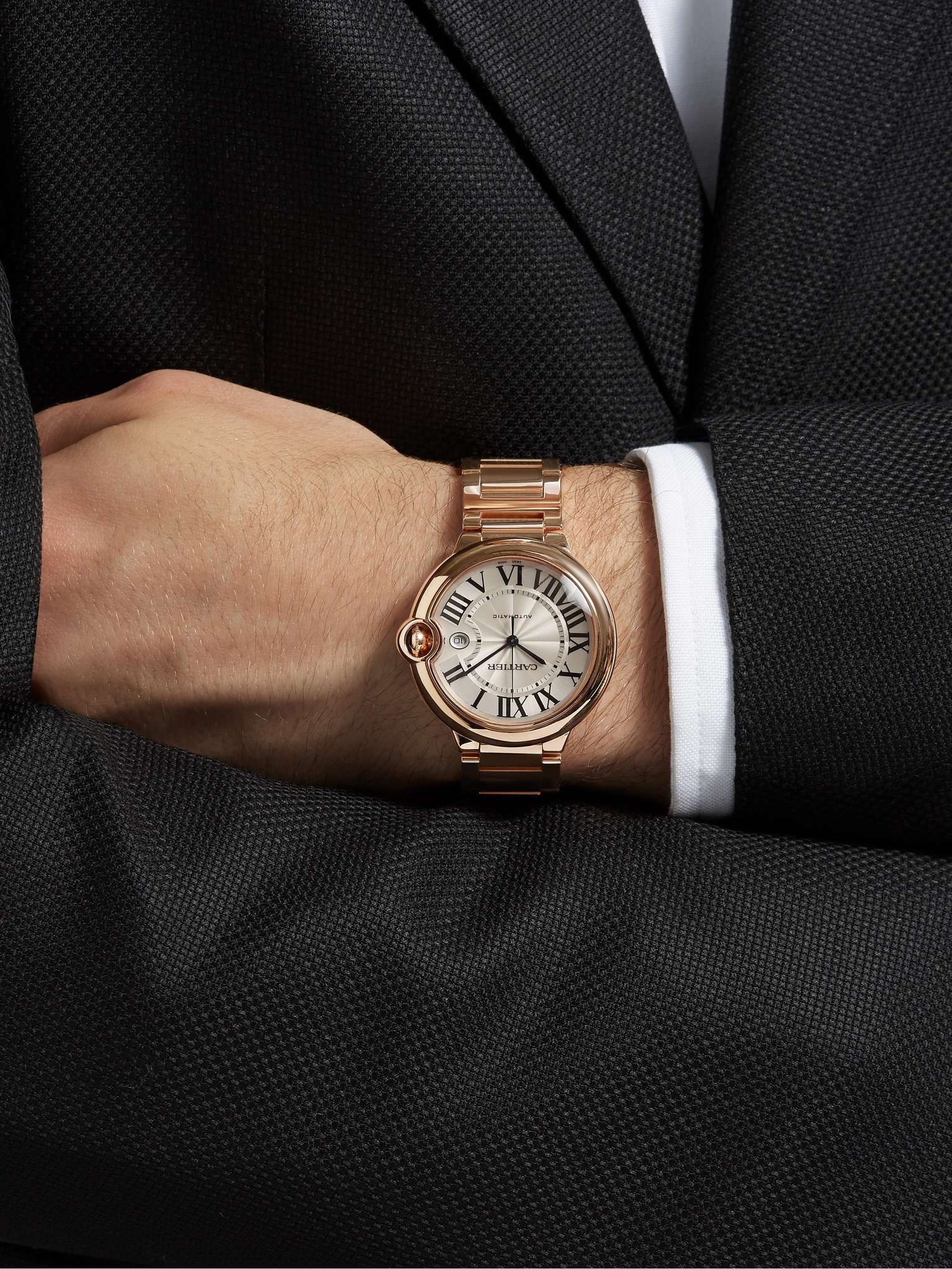 Ballon Bleu de Cartier Automatic 42mm 18-Karat Pink Gold Watch, Ref. No. CRWGBB0016 - 2