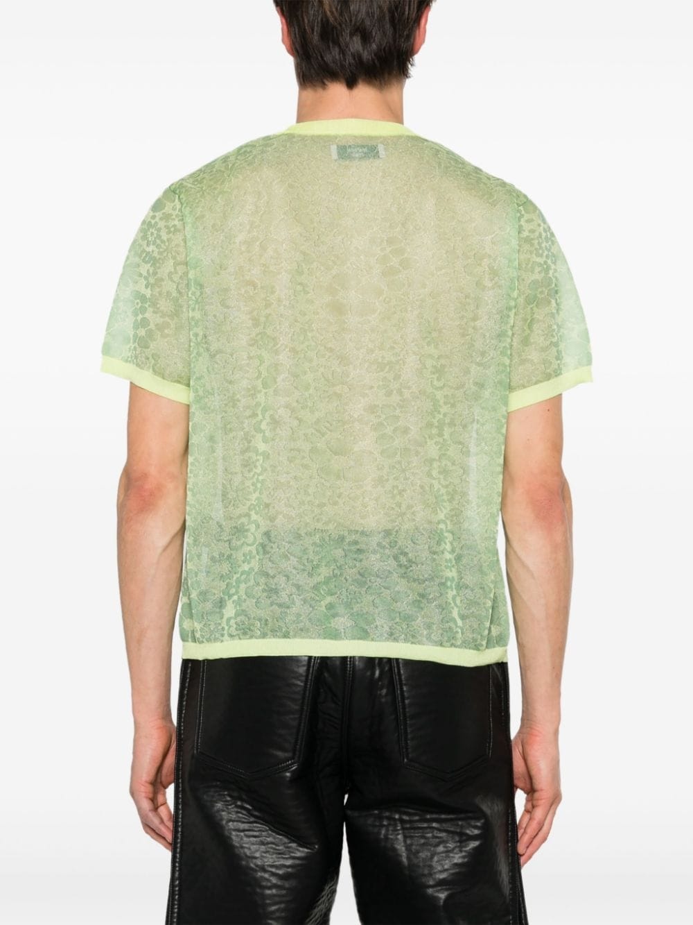 Granny patterned-jacquard T-shirt - 4