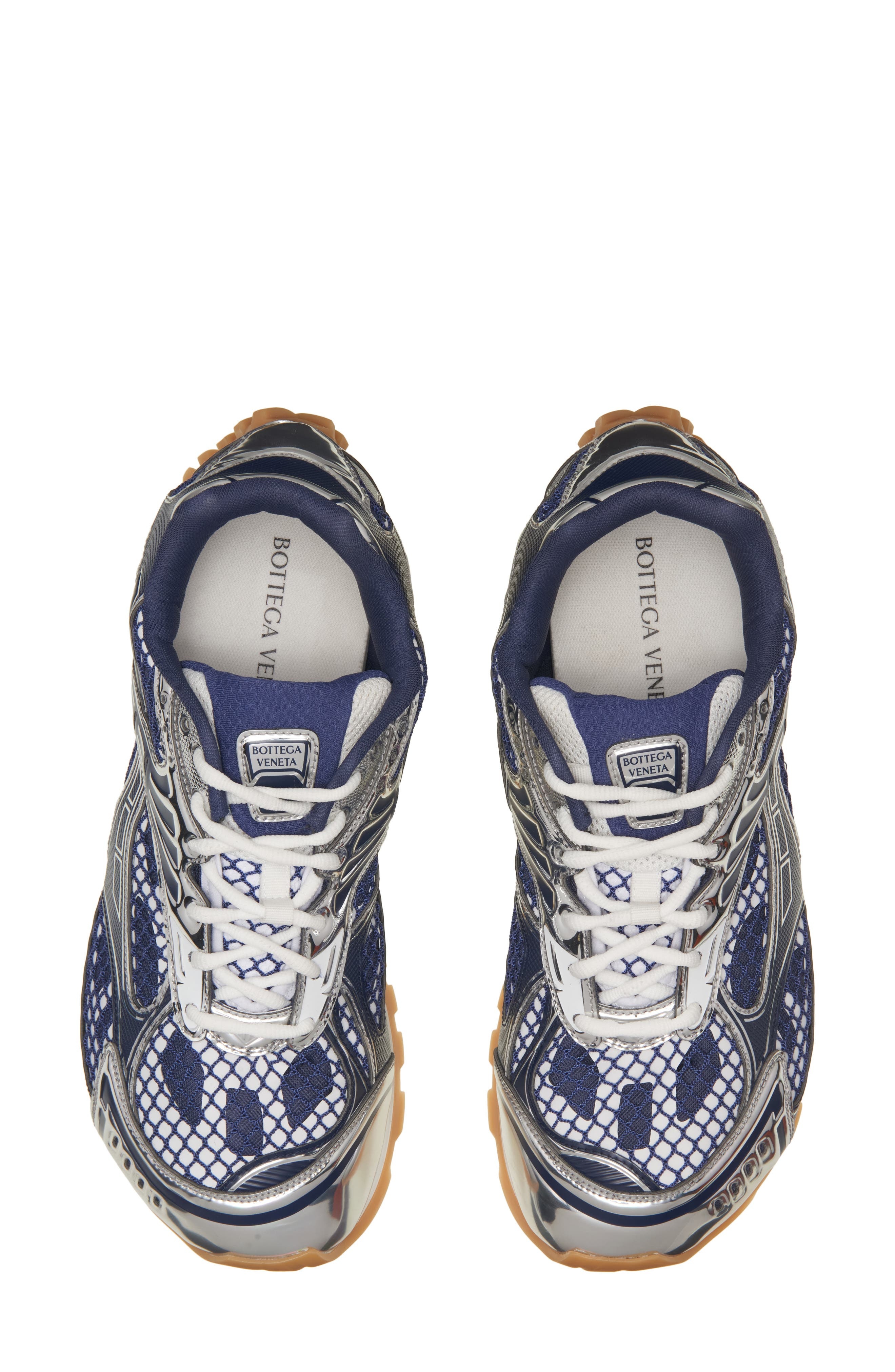 Bottega Veneta Orbit Low Top Sneaker in Abyss-Silver at Nordstrom - 5