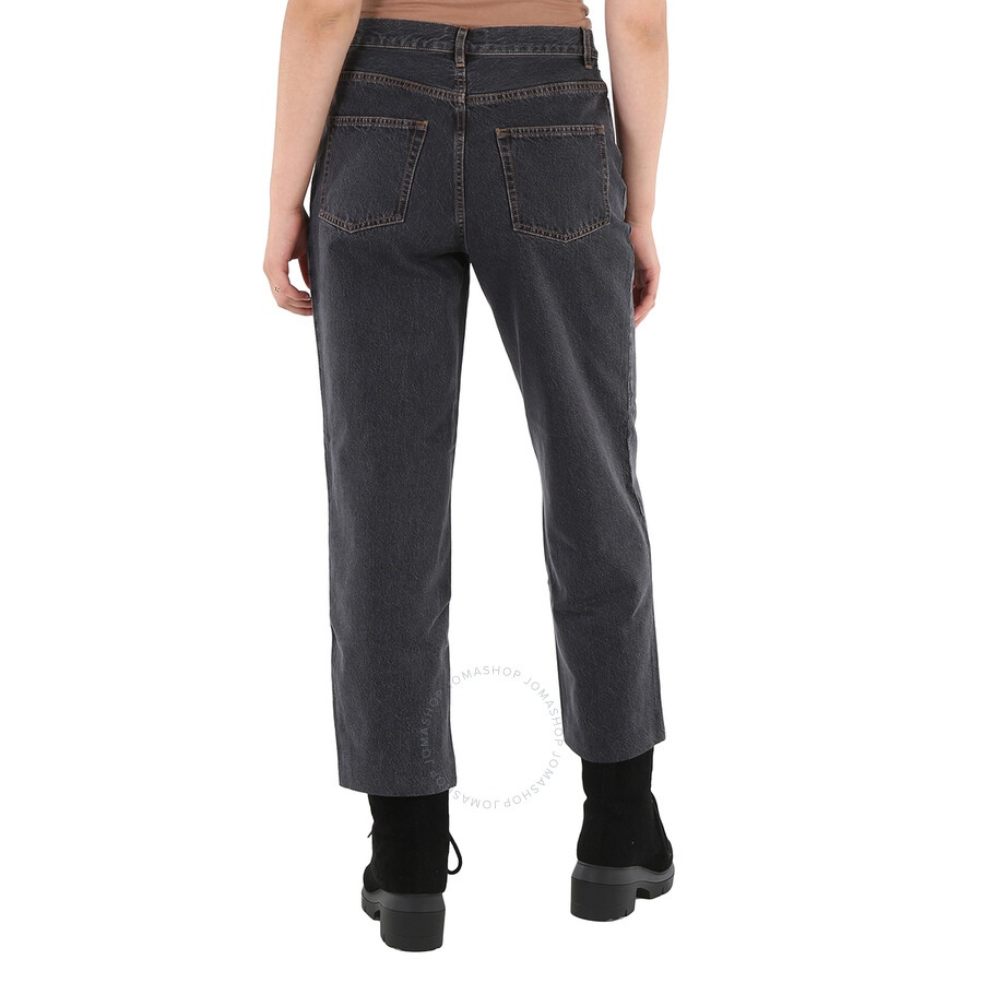 パンツ A.P.C. Women's High-Waist Crop Jeans COEUGF09131-AAD APC Jeans Womens 26 Blue High Waist Cut Off Raw Hem Cropped