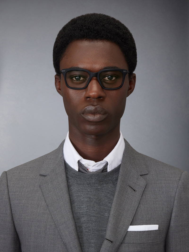 Acetate And Titanium Rectangular Eyeglasses 3