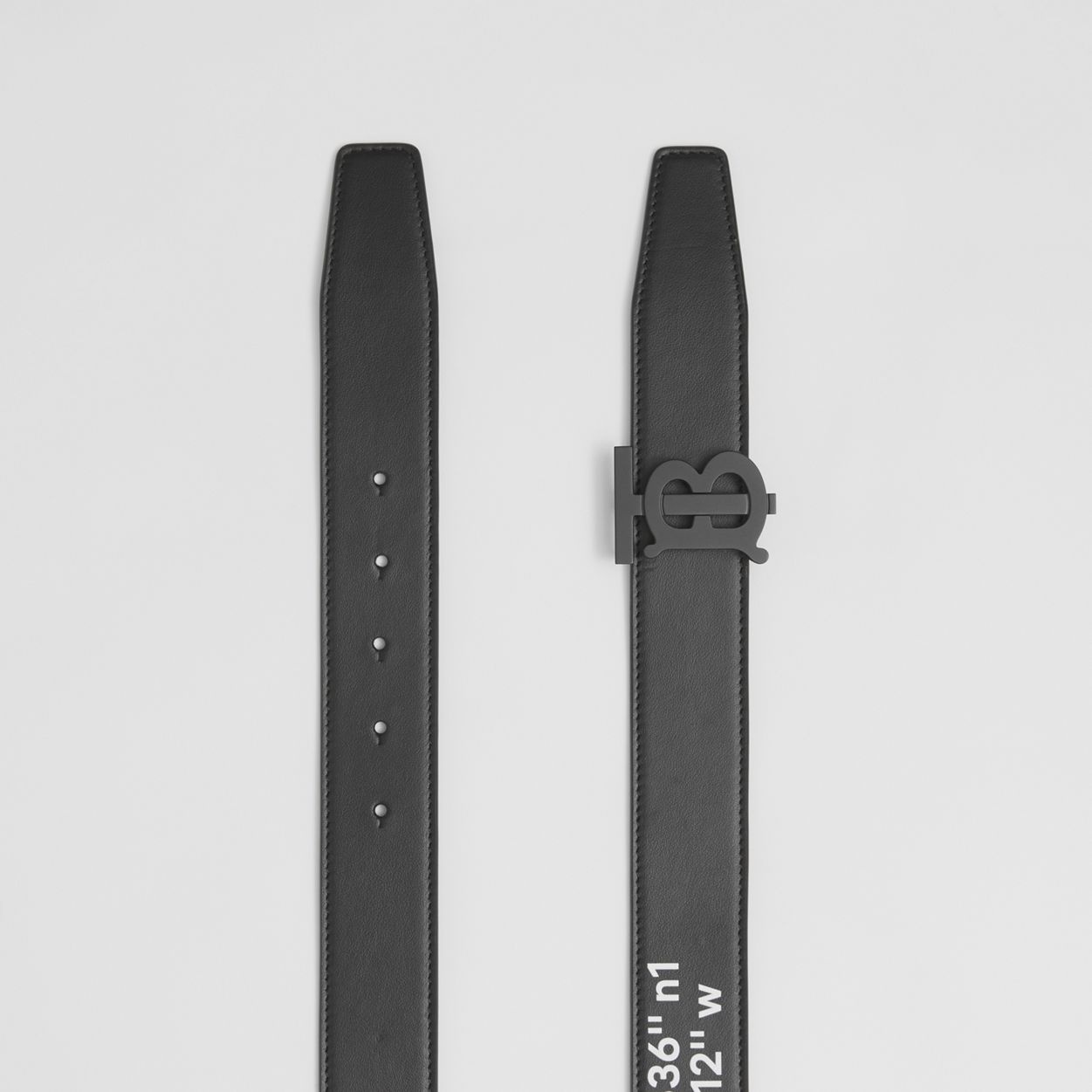 Coordinates Print Leather Belt - Online Exclusive - 6