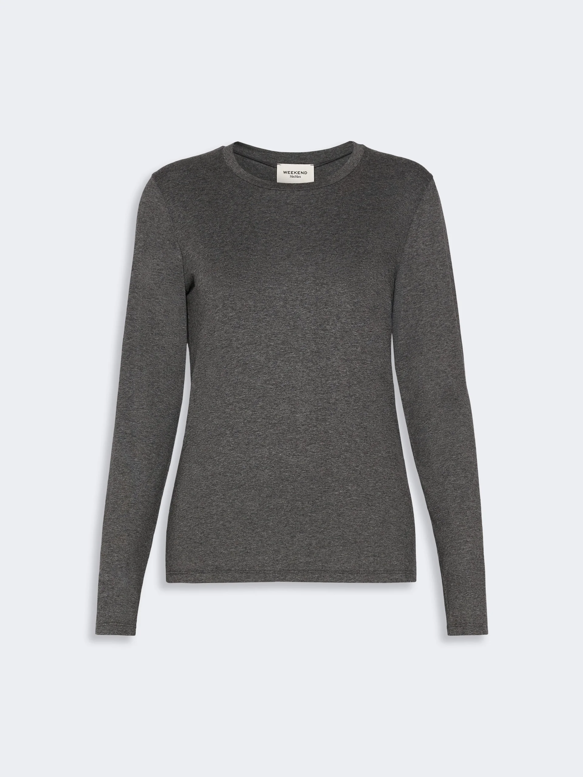 MULTIE Stretch viscose jersey T-shirt - DARK GREY - 1