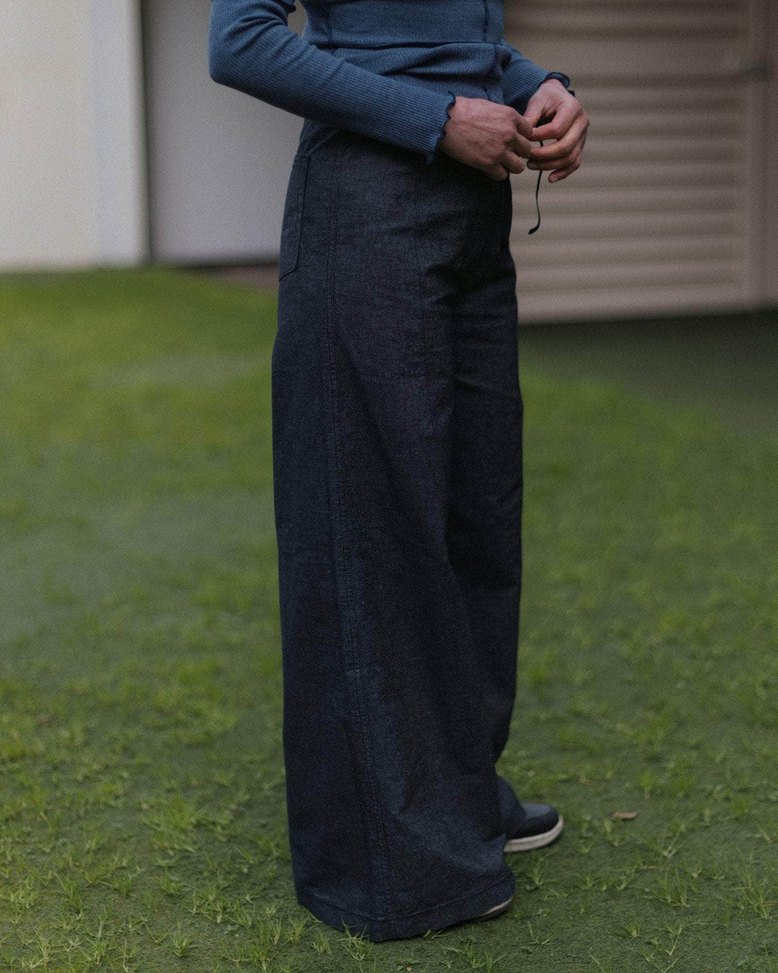 Arthur Loose Pants - Recycled Cotton Denim - 7
